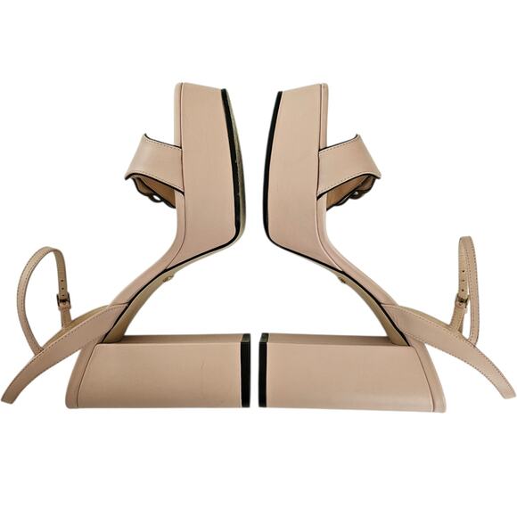 Gucci GG Marmont Platform Sandal Size 37 US 7 Light Baby Pink Block Heel - Picture 7 of 12